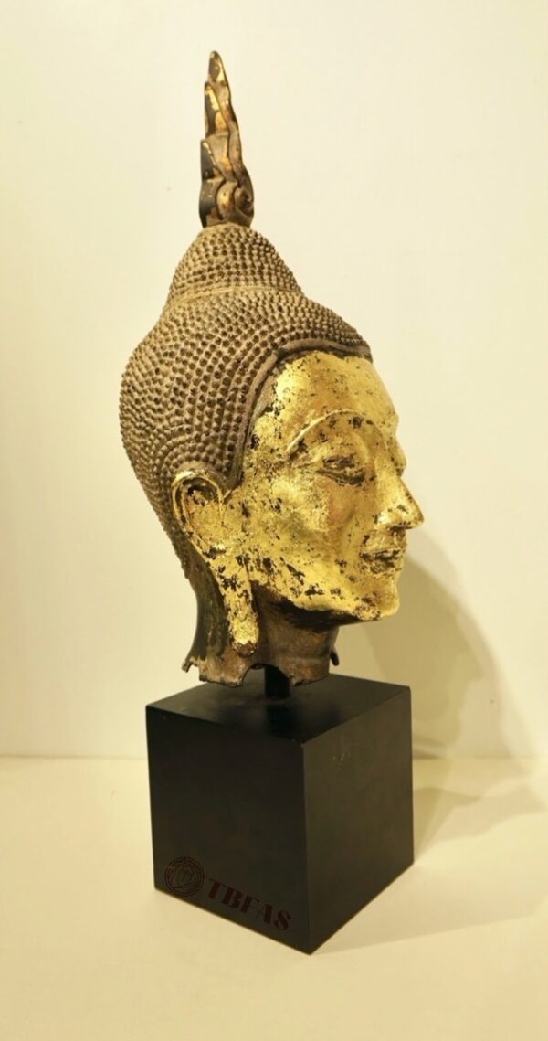 Burmese Bronze Buddha Head
