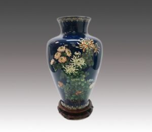 Cloisonne Chrysanthemum vase
