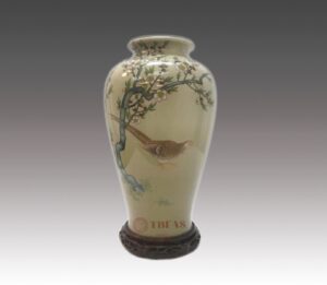 Cloisonne Pheasant vase