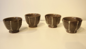 Set of Drip Glaze Cups