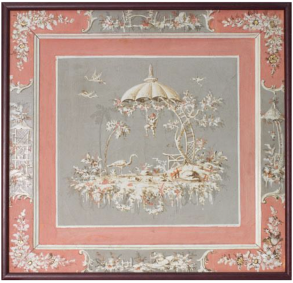 Pair of French Chinoiserie Paintings