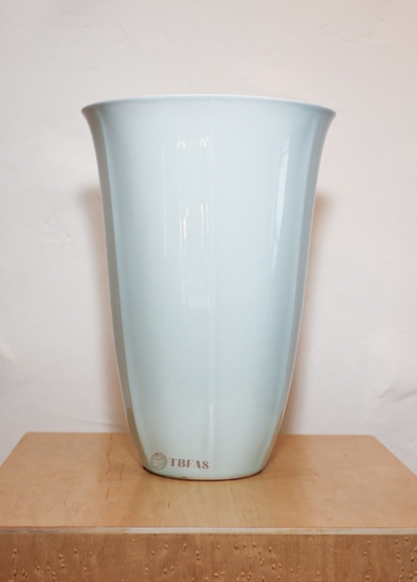 Tall celadon vase