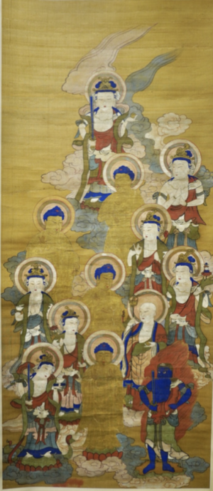 Japanese Buddhist Jusan-Butsu Painting