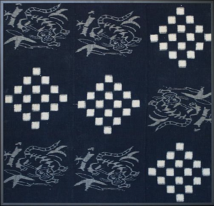 Framed Kasuri Textile