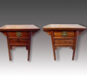 Pair of Huang Huali Side Tables