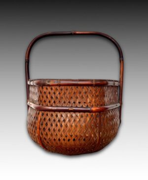 Square Handled 6 Sided Basket