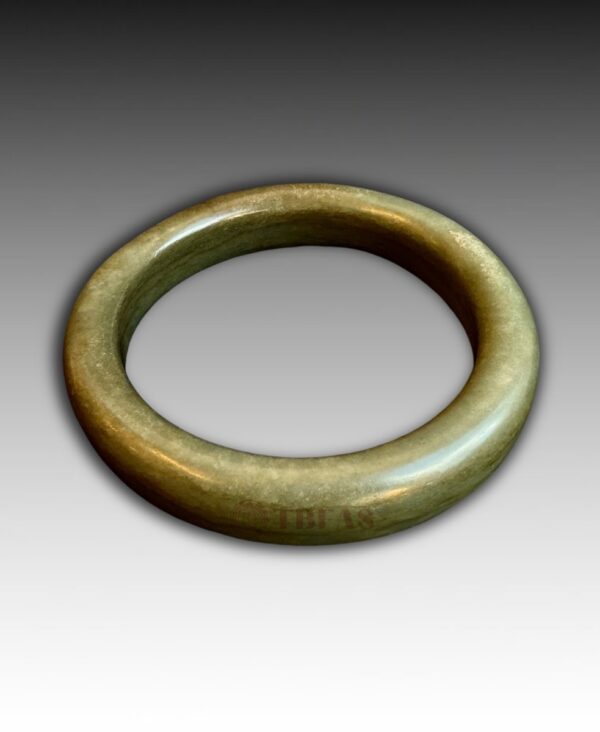 Celadon Nephrite Wide Bangle