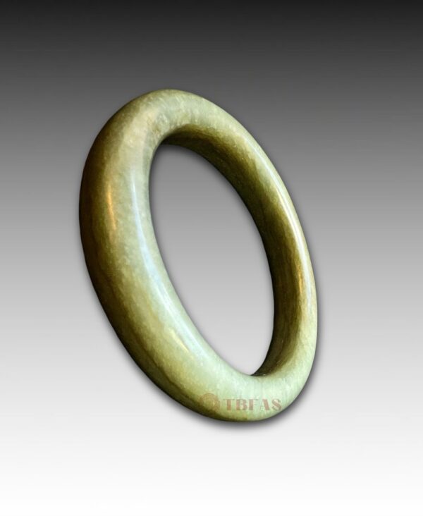 Celadon Nephrite Wide Bangle