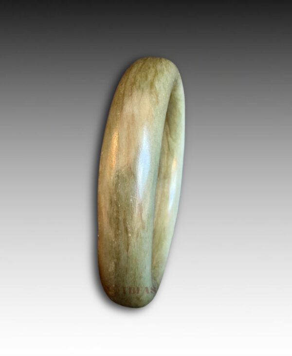 Celadon Nephrite Wide Bangle