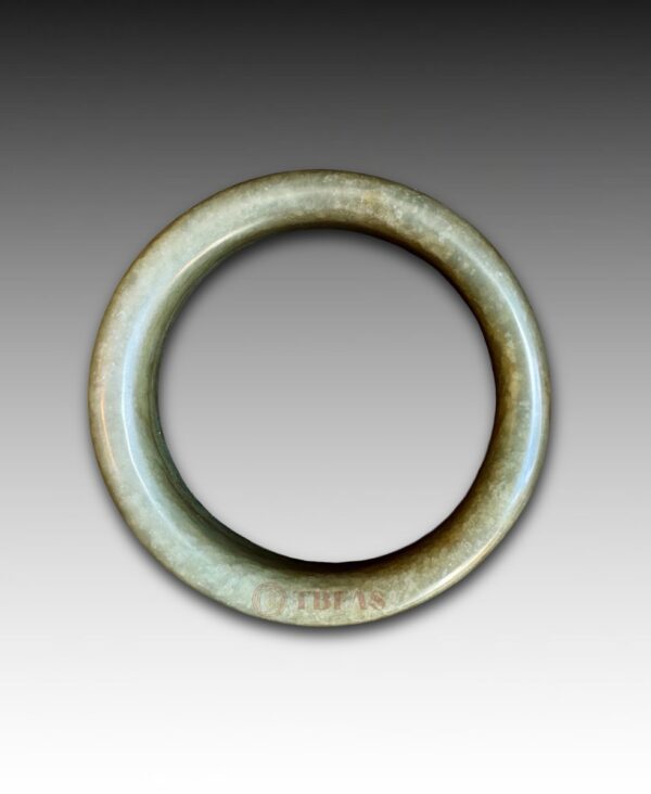 Celadon Nephrite Wide Bangle