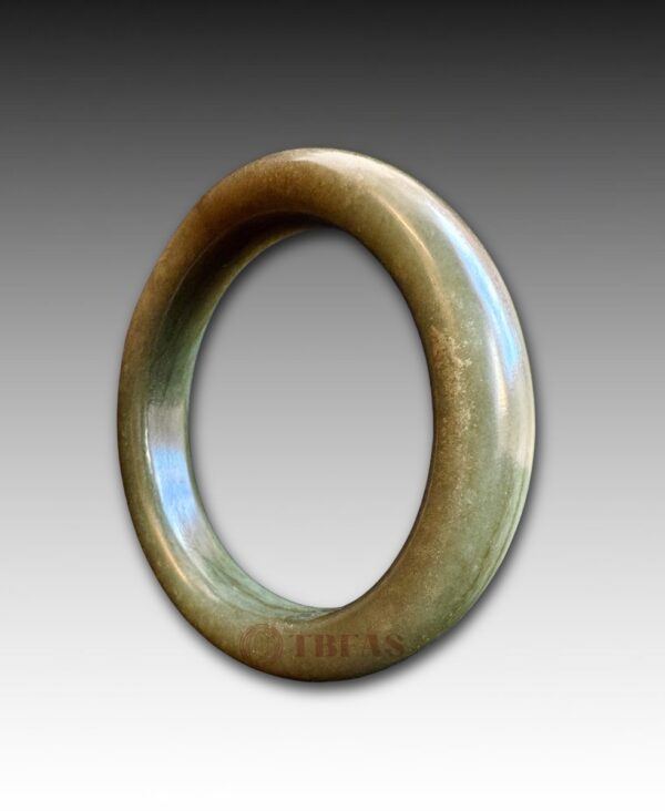 Celadon Nephrite Wide Bangle