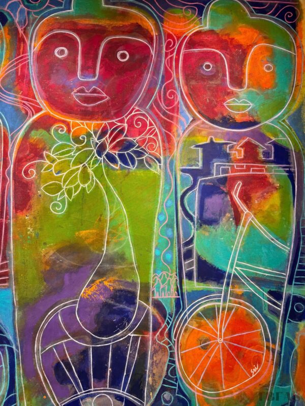 Kokeshi ( Blue )