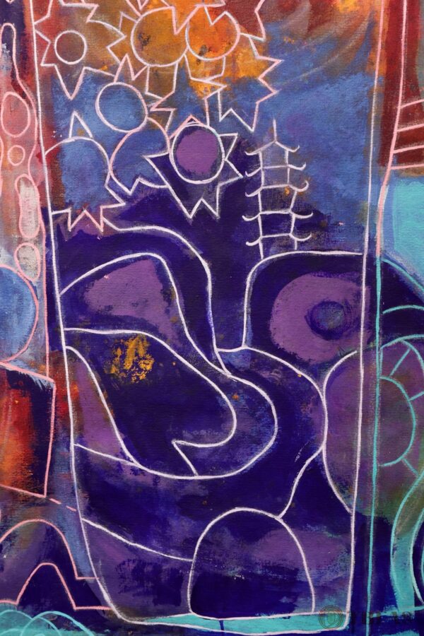 Kokeshi ( Blue )