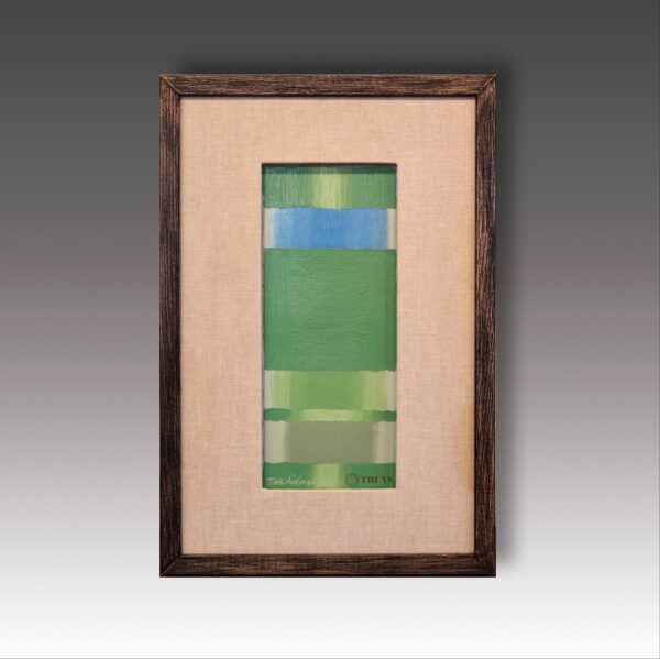 Untitled , green and blue shapes
