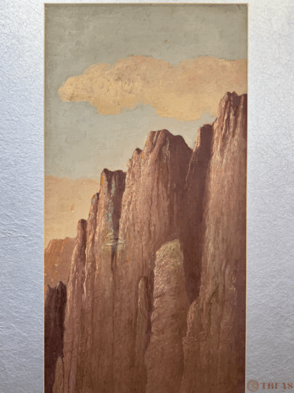 Mountain scape - oil painting