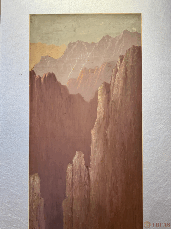 Mountain scape - oil painting