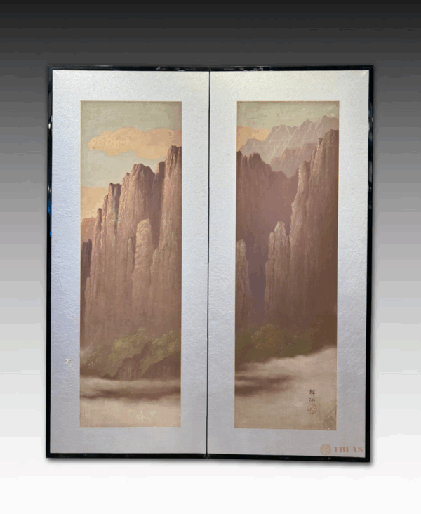 Mountain scape - oil painting