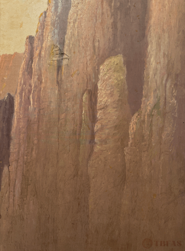 Mountain scape - oil painting