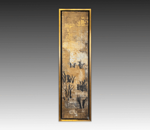 Abstract Gold Panel Forest