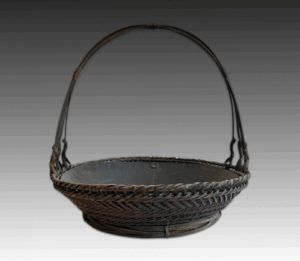 Hoop Handle Sumi Kago with Metal Lining