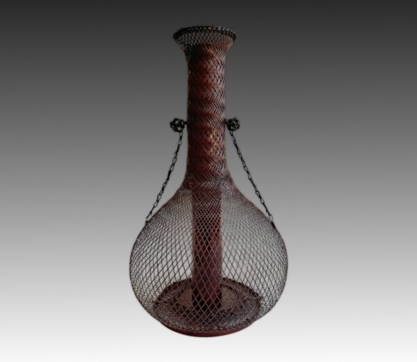 Crane Neck Basket w/ jade form fineal