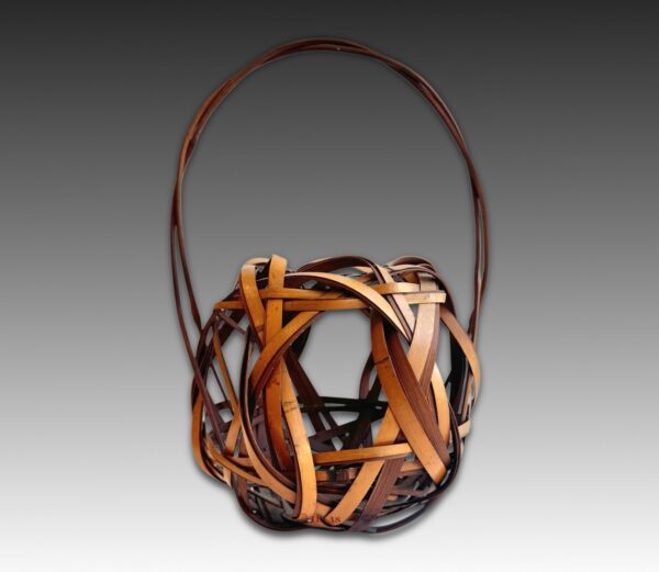 Open Work Round Handle Basket