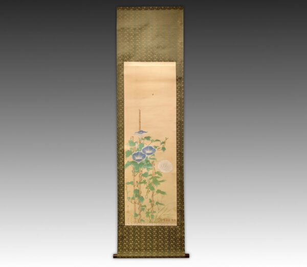 Japanese Morning Glory Scroll
