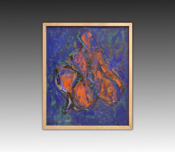 Red & Blue Figural Abstract