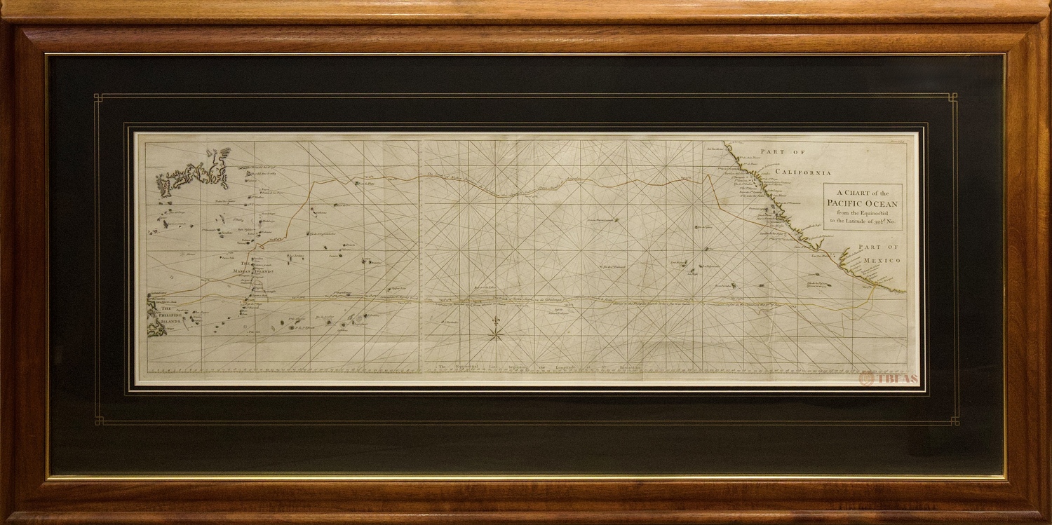Map of the Pacific Ocean