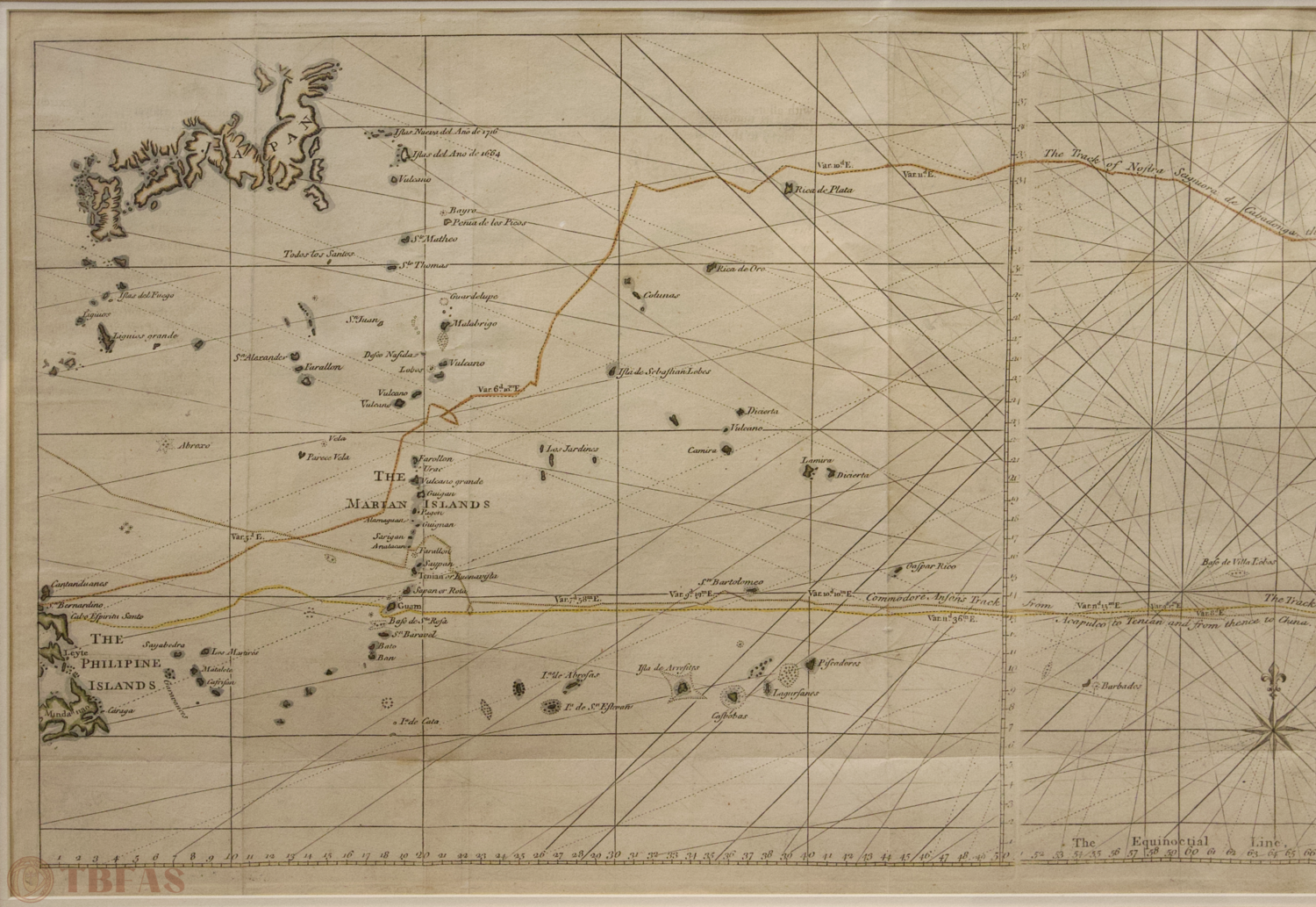 Map of the Pacific Ocean