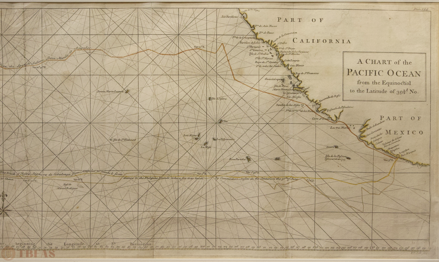 Map of the Pacific Ocean