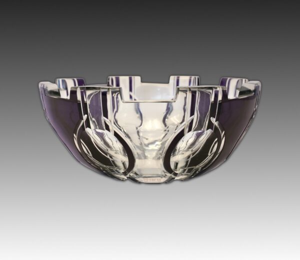 Japanese Cut Crystal Glass Bowl