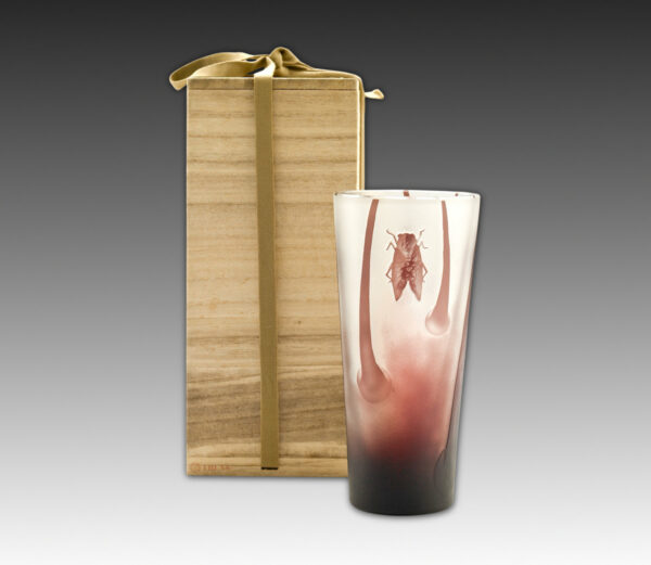 Japanese Cut Crystal Glass Vase