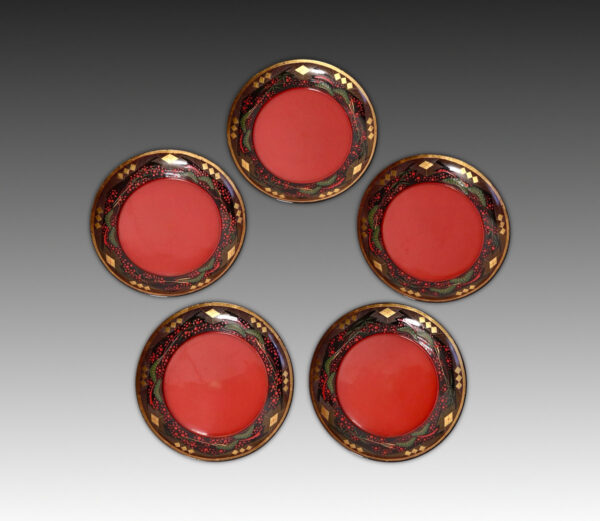 Set of 5 Lacquerware Dishes
