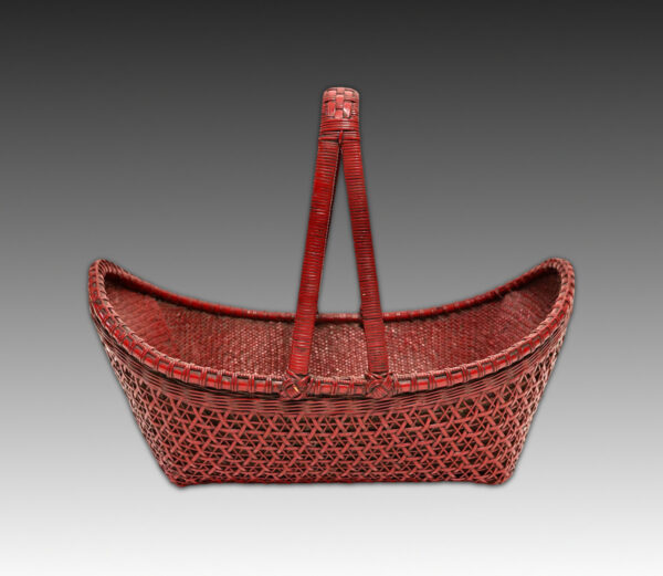 Red Lacquer Fruit Basket