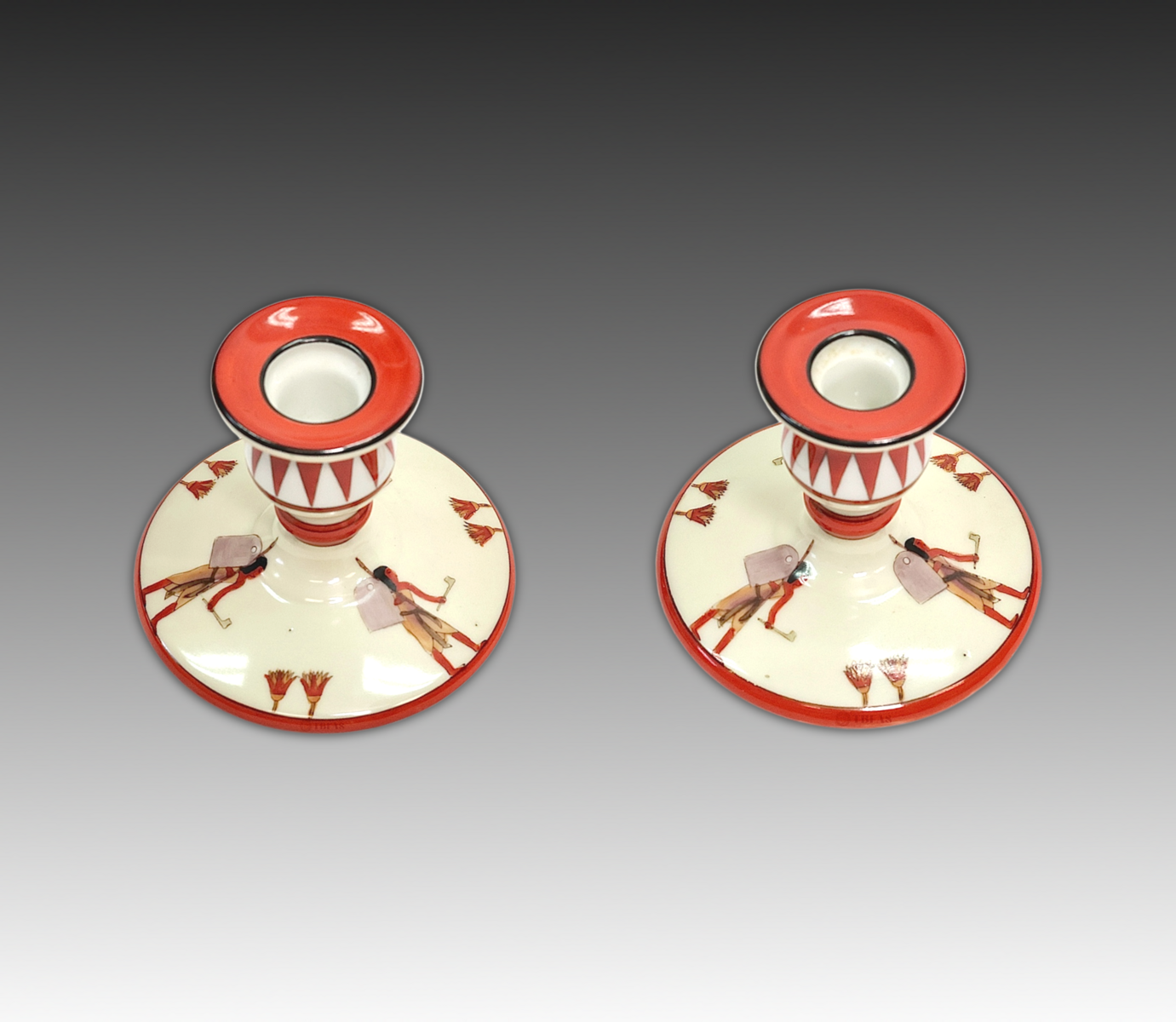 Pair of Noritake Candle Holders